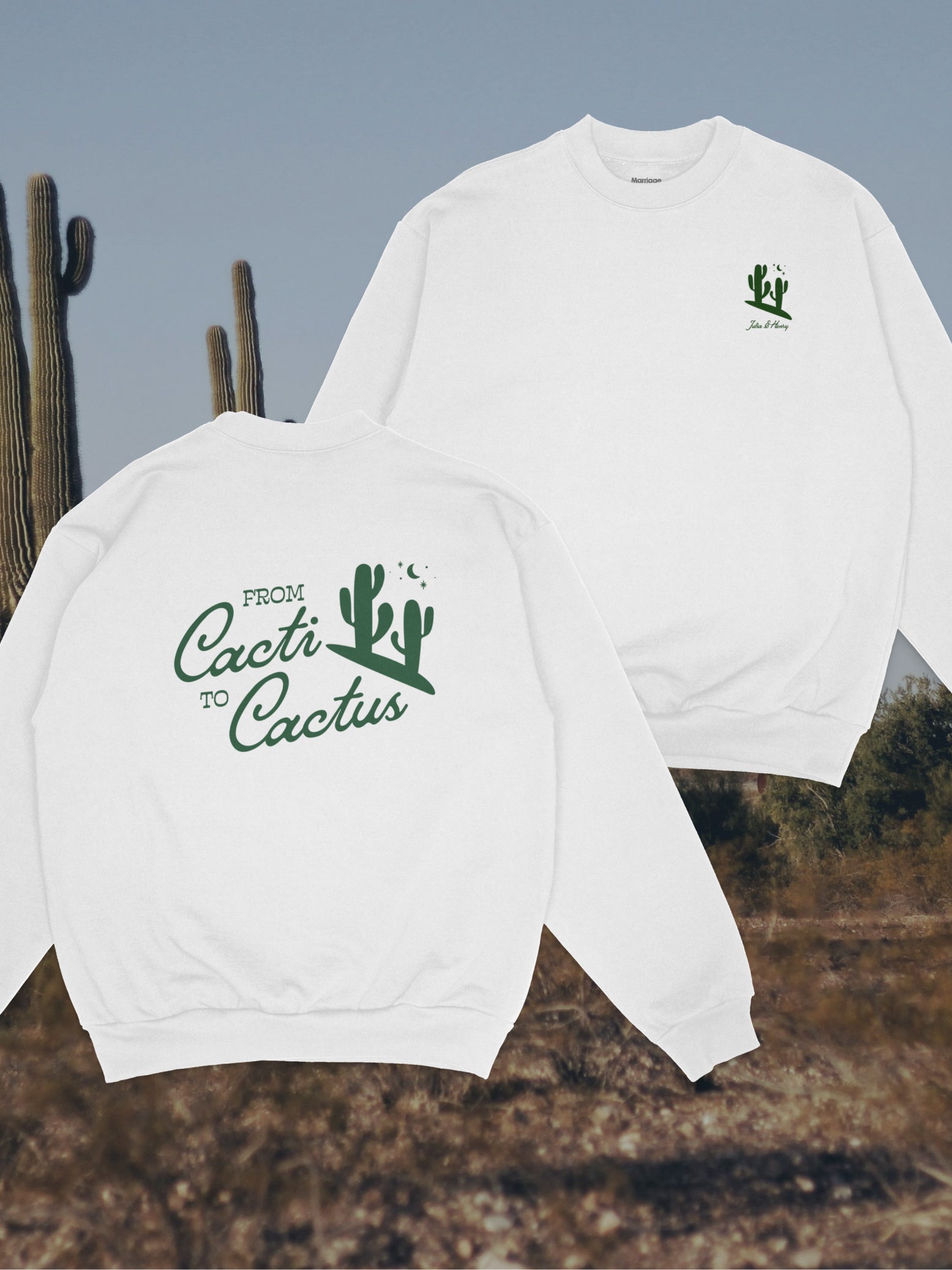 Cacti to Cact-Us Western Bachelorette Crewneck