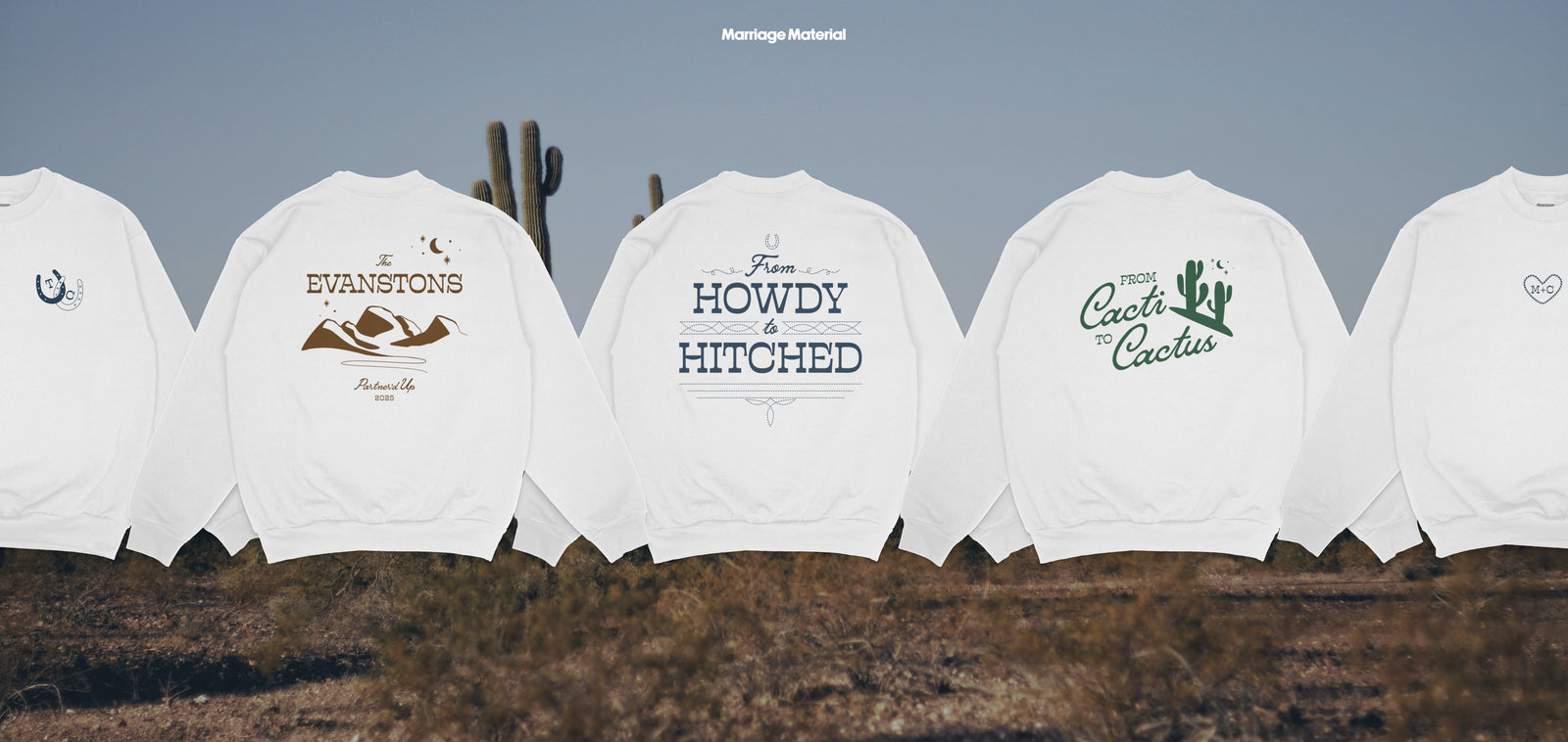 Howdy to Hitched Custom Western Crewneck