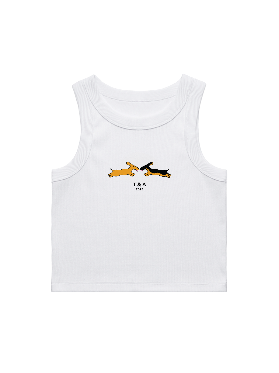 Love Pups Custom Bachelorette Crop Tank