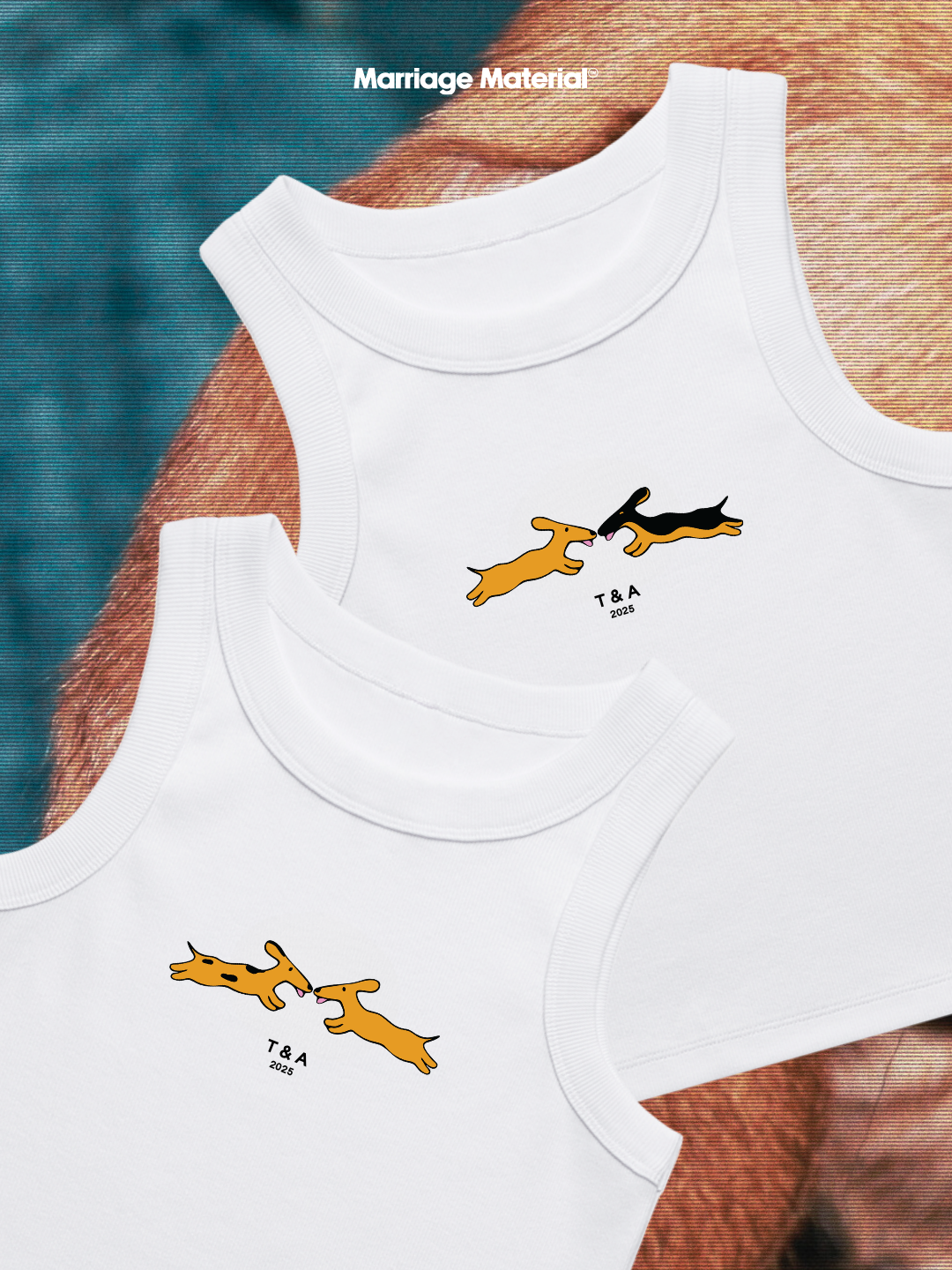 Love Pups Custom Bachelorette Crop Tank