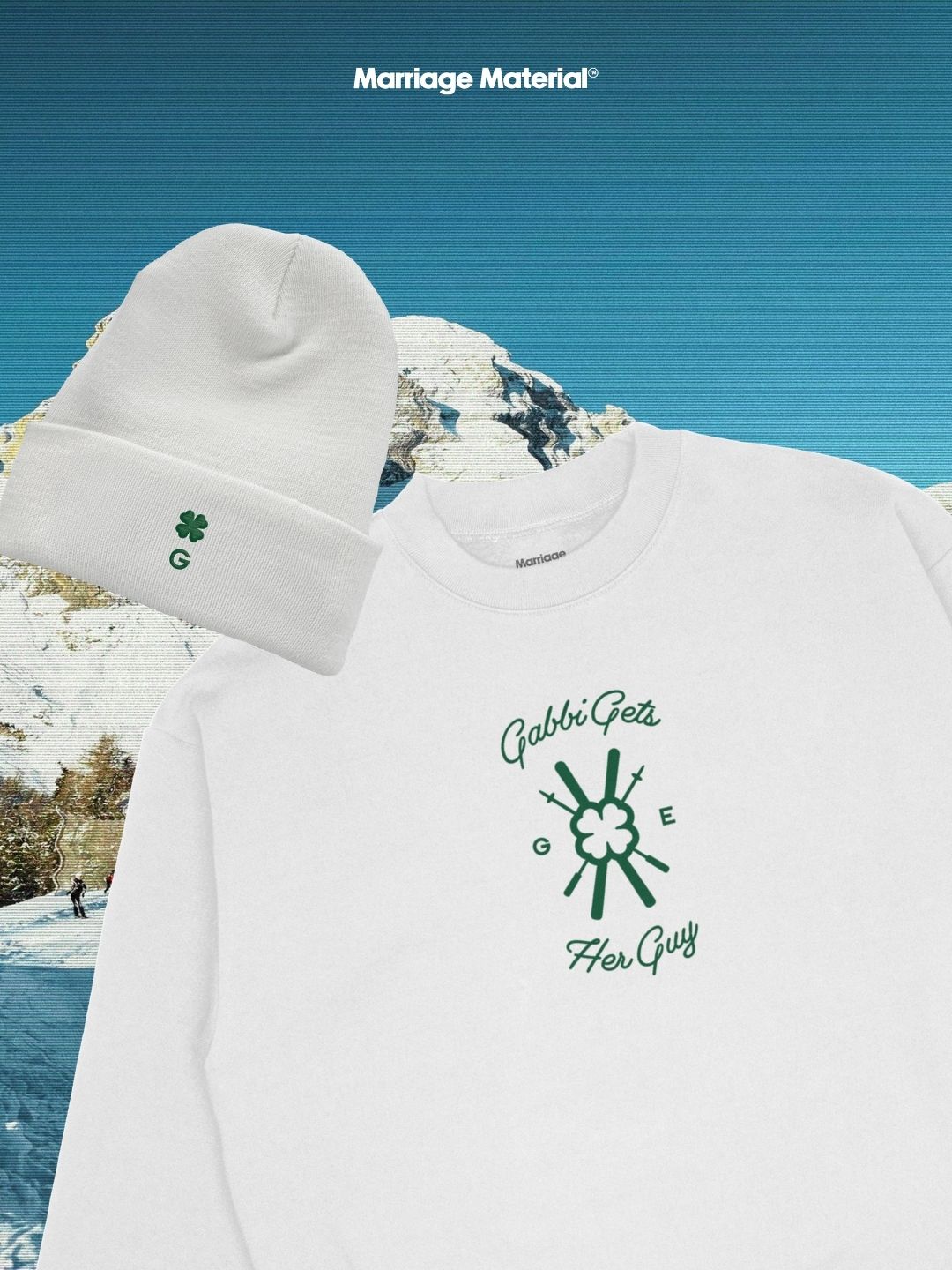 Lucky Gal Custom Ski Bachelorette Crewneck