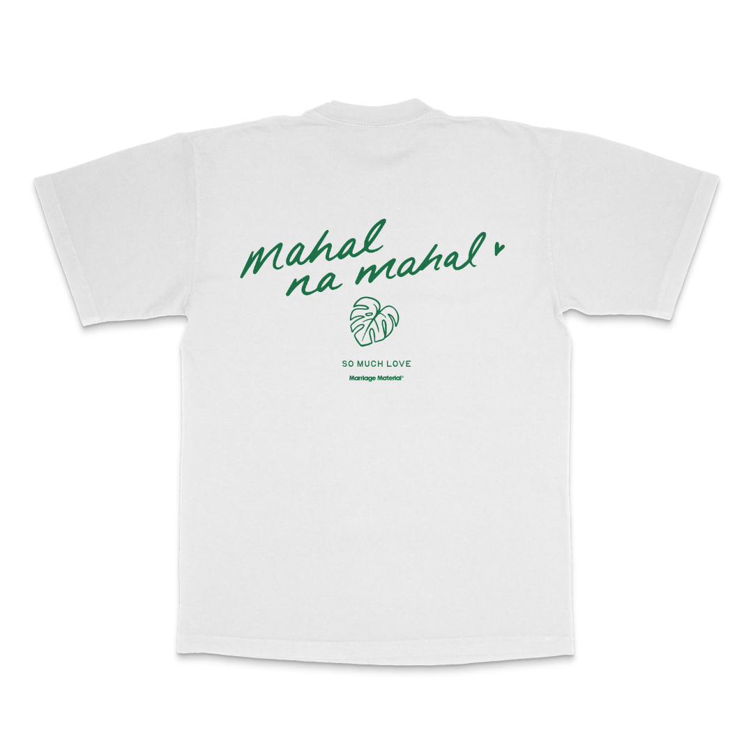 Mahal Monstera Leaf Tropical Wedding Tee