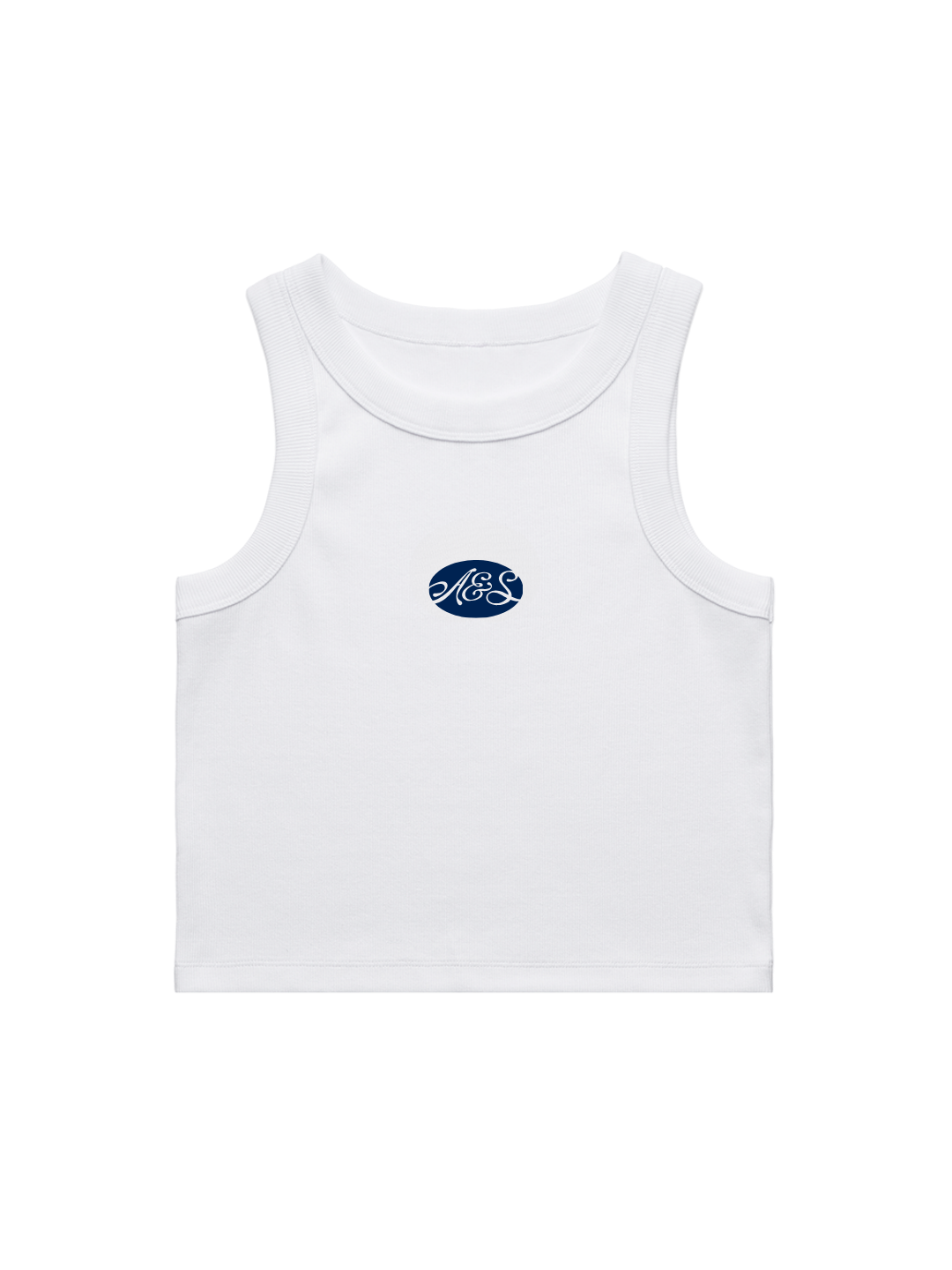Cutout Monogram Custom Bridal Crop Tank