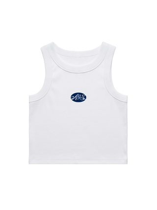 Cutout Monogram Crop Tank