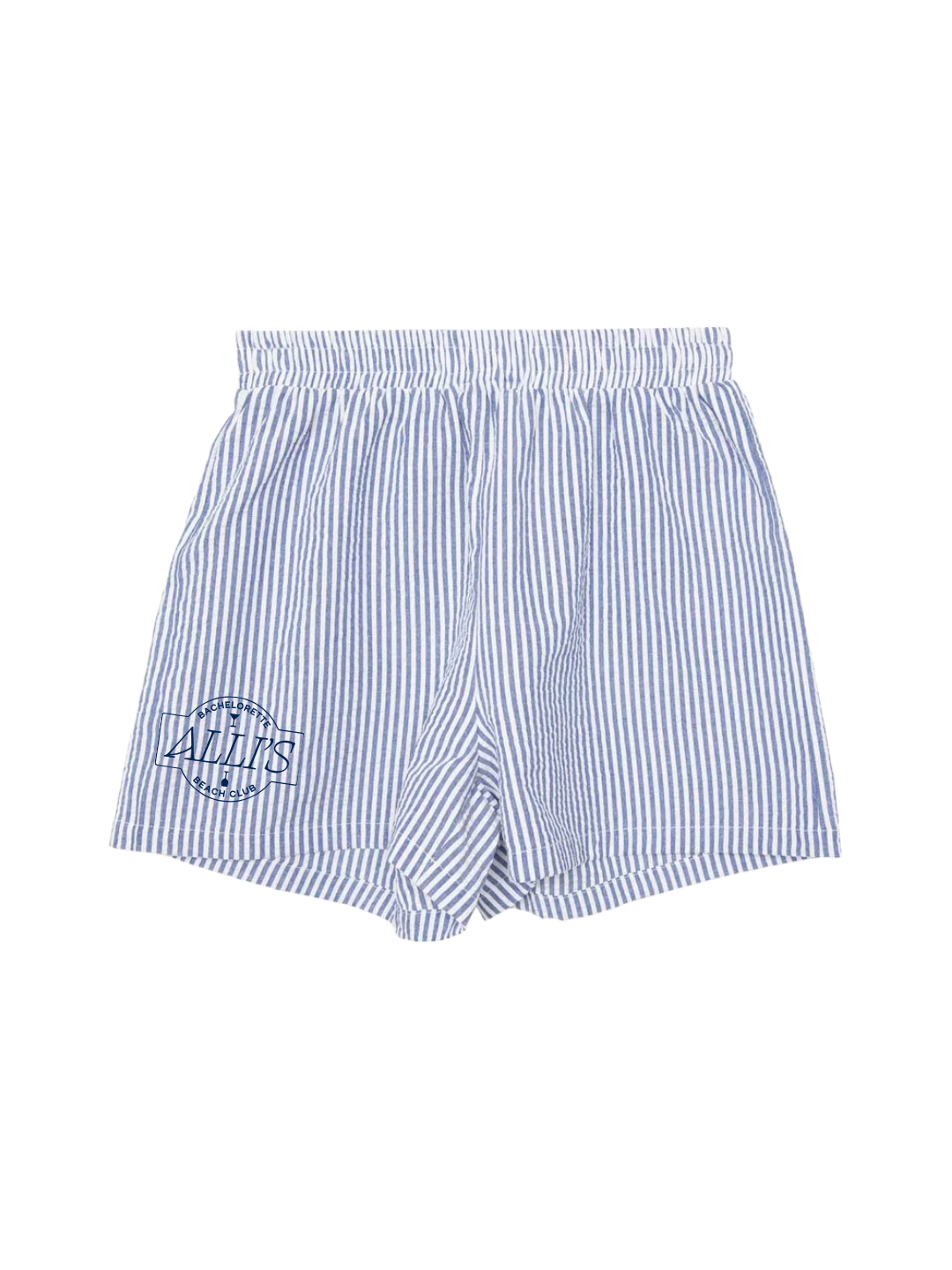 Beach Club Custom Bachelorette Shorts