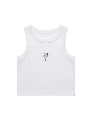 Monogram Cocktail Custom Bachelorette Crop Tank