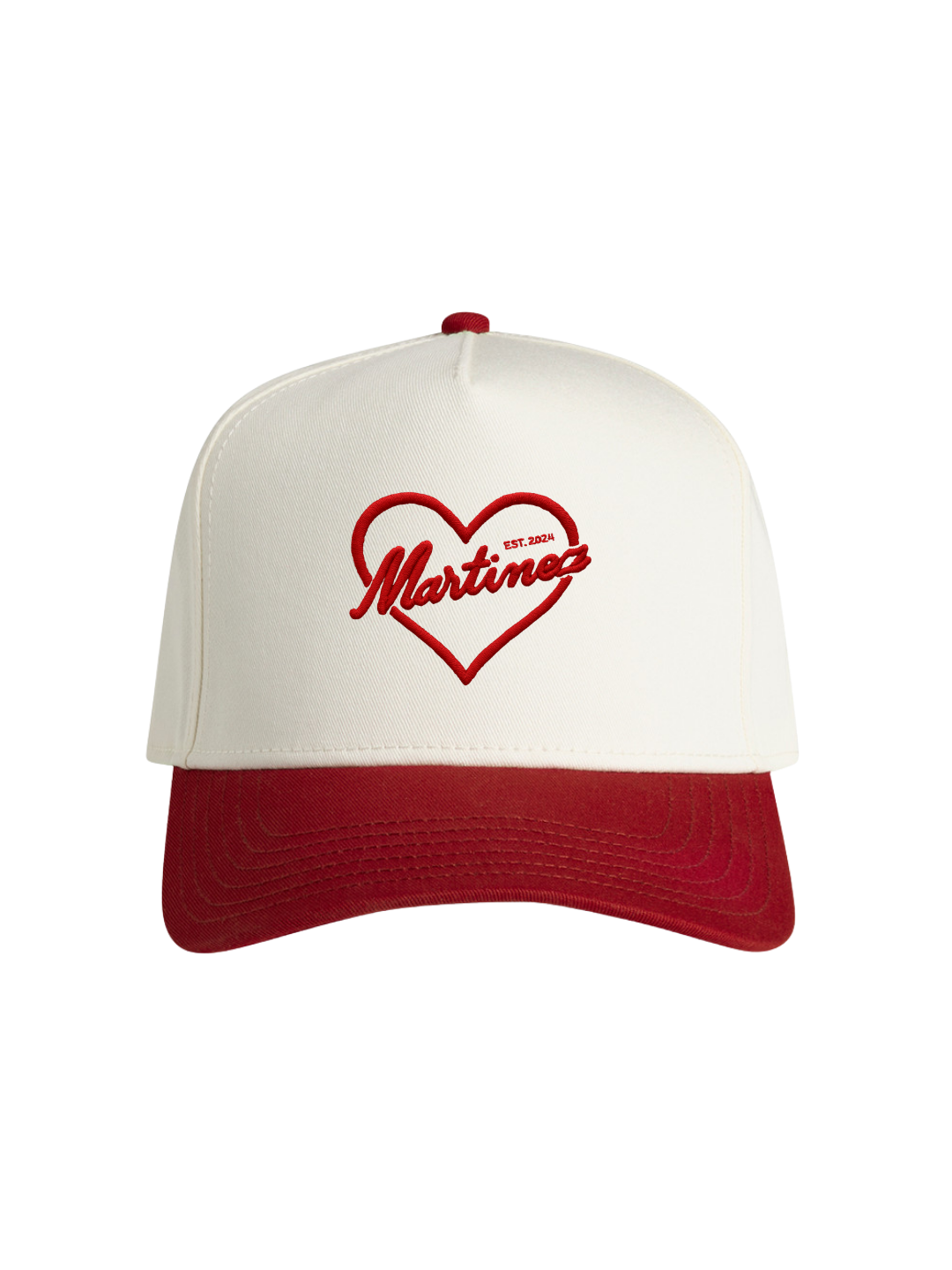 Last Name Heart Custom Wedding Hat
