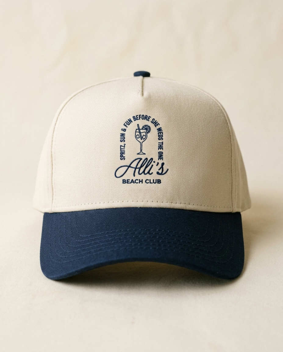 Beach Club Bachelorette Custom Hat