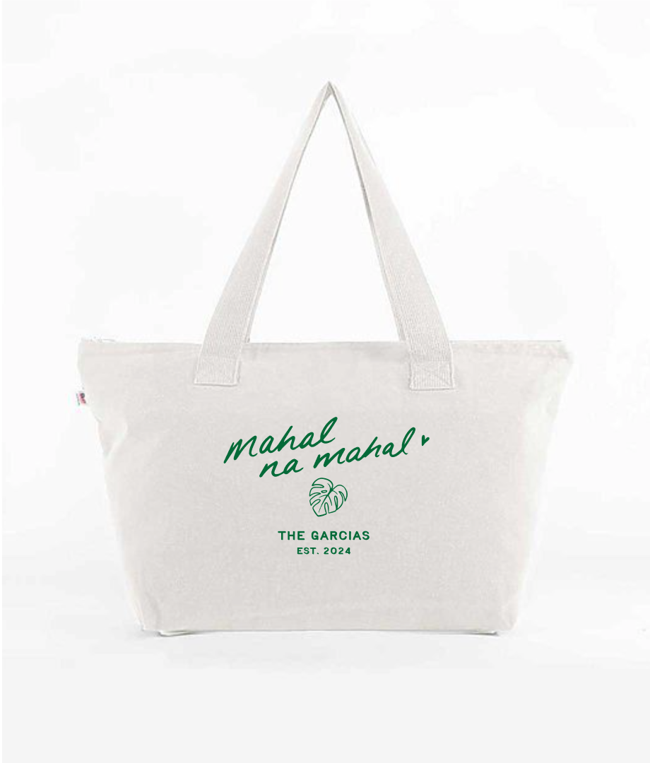 Mahal Monstera Leaf Tropical Wedding Tee